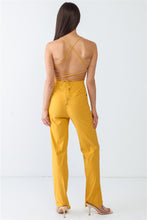 Load image into Gallery viewer, Doreli Group Backless Tied Spaghetti Strap Sleeveless Jumpsuit
