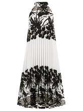 Load image into Gallery viewer, Tied Printed Sleeveless Midi Dress
