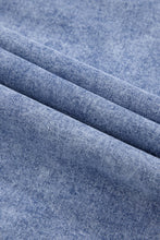 Load image into Gallery viewer, Raw Hem Button Down Long Sleeve Denim Dress
