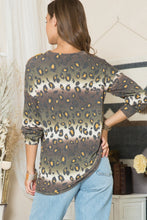 Load image into Gallery viewer, Celeste Full Size Leopard Long Sleeve T-Shirt with Braided Strap
