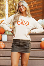 Load image into Gallery viewer, BOO Round Neck Long Sleeve Sweater
