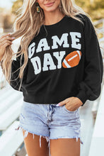 Load image into Gallery viewer, GAME DAY Round Neck Long Sleeve Sweatshirt
