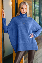 Load image into Gallery viewer, Zenana Full Size Brushed Melange Hacci Turtleneck Sweater
