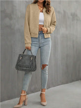 Load image into Gallery viewer, Zip Up Long Sleeve Jacket
