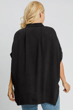 Load image into Gallery viewer, Umgee Full Size High-Low Button Up Short Sleeve Shirt
