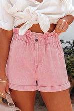 Load image into Gallery viewer, Paperbag Waist Denim Shorts
