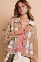 Load image into Gallery viewer, POL Corduroy Jacquard Patchwork Button Up Jacket
