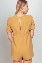 Load image into Gallery viewer, VERY J Lace Detail Puff Sleeve Romper with Pockets

