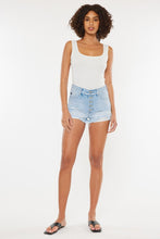 Load image into Gallery viewer, Kancan Distressed Button Fly Denim Shorts
