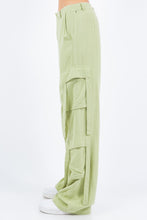 Load image into Gallery viewer, American Bazi Linen Wide Leg Cargo Pants
