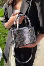 Load image into Gallery viewer, Snakeskin Print PU Leather Handbag
