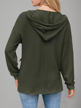 Load image into Gallery viewer, Double Take Drawstring Dropped Shoulder Long Sleeve Hoodie
