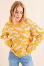 Load image into Gallery viewer, And The Why Full Size Textured Pattern Contrast Sweater
