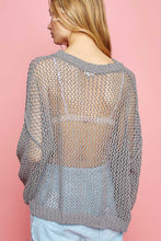 Load image into Gallery viewer, POL Star Patch Long Sleeve Knit Cover Up
