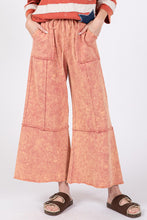 Load image into Gallery viewer, SAGE + FIG Mineral Washed Terry Wide Leg Pants
