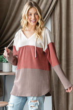 Load image into Gallery viewer, Heimish Color Block Long Sleeve Hoodie
