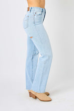 Load image into Gallery viewer, Judy Blue Full Size High Waist Distressed Straight Jeans
