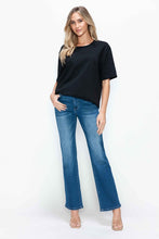 Load image into Gallery viewer, bytos Full Size Cat&#39;s Whiskers High Rise Straight Jeans
