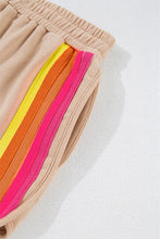 Load image into Gallery viewer, Full Size Contrast Striped Round Neck Top and Shorts Set

