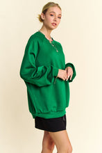 Load image into Gallery viewer, Davi &amp; Dani Round Neck Raglan Sleeve Sweatshirt
