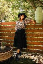 Load image into Gallery viewer, Umgee Ruffled Tie Neck Puff Sleeve Babydoll Blouse
