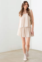 Load image into Gallery viewer, Mustard Seed Sheer Pin Dot Tank and Elastic Waist Skirt Set
