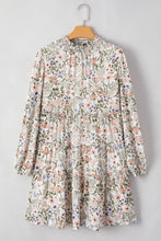 Load image into Gallery viewer, Printed Mock Neck Long Sleeve Mini Dress
