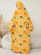 Load image into Gallery viewer, Fuzzy Pocketed Long Sleeve Hooded Lounge Dress
