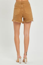 Load image into Gallery viewer, RISEN High Waist Frayed Hem Denim Shorts
