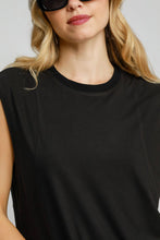 Load image into Gallery viewer, Umgee Round Neck Sleeveless High-Low Curved Hemline Mini Dress
