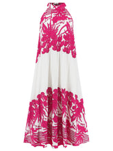 Load image into Gallery viewer, Tied Printed Sleeveless Midi Dress
