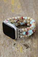 Load image into Gallery viewer, Synthetic Imperial Jasper Beaded Watchband Bracelet
