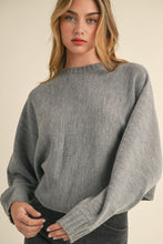 Load image into Gallery viewer, Mable Round Neck Dolman Sleeve Cropped Sweater
