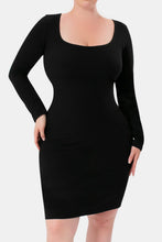 Load image into Gallery viewer, Basic Bae Full Size Built-In Shapewear Square Neck Long Sleeve Dress
