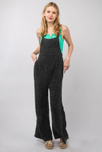 Load image into Gallery viewer, VERY J Texture Washed Wide Leg Overalls
