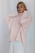 Load image into Gallery viewer, Basic Bae Turtleneck Dropped Shoulder Long Sleeve Sweater
