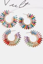 Load image into Gallery viewer, Zinc Alloy Acrylic C-Hoop Earrings
