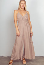 Load image into Gallery viewer, VERY J Sleeveless Ruched Wide Leg Jumpsuit
