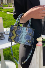 Load image into Gallery viewer, Snakeskin Print PU Leather Handbag

