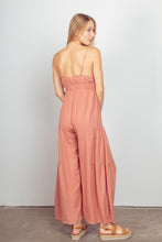 Load image into Gallery viewer, VERY J Sleeveless Ruched Wide Leg Jumpsuit
