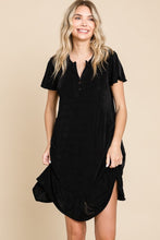 Load image into Gallery viewer, Culture Code Full Size Short Sleeve Ruffled Asymmetric Hem Dress
