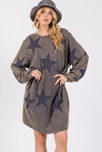Load image into Gallery viewer, SAGE + FIG Washed Star Print Round Neck Dress
