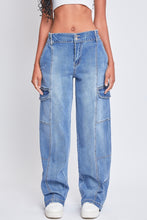 Load image into Gallery viewer, YMI Jeanswear High-Rise Straight Cargo Jeans
