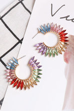 Load image into Gallery viewer, Zinc Alloy Acrylic C-Hoop Earrings
