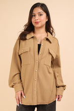 Load image into Gallery viewer, VERY J Button Down Textured Knit Shacket
