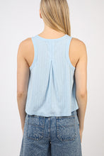 Load image into Gallery viewer, VERY J V-Neck Knit Swing Cropped Tank
