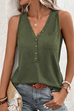 Load image into Gallery viewer, Pocketed V-Neck Wide Strap Tank
