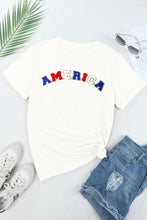 Load image into Gallery viewer, AMERICA Round Neck Short Sleeve T-Shirt
