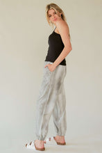 Load image into Gallery viewer, Davi &amp; Dani Rhinestone Elastic Waist Joggers
