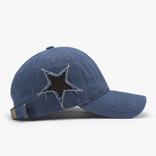 Load image into Gallery viewer, Adjustable Star Raw Hem Cap
